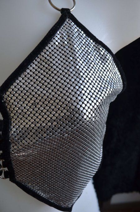 Haut dos-nu en tissu métallique côte de maille - ARMOR AMOR