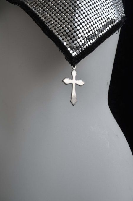 Haut dos-nu en tissu métallique côte de maille - ARMOR AMOR