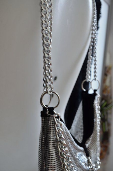 Sac à main chainmail et cadenas coeur - UNCHAINED FAITH