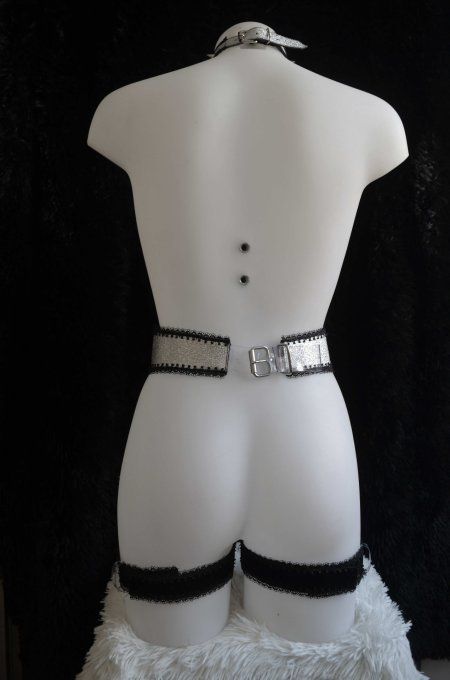 SET harnais et choker gothique inspiration cathédrale- AMOR ARMOR 