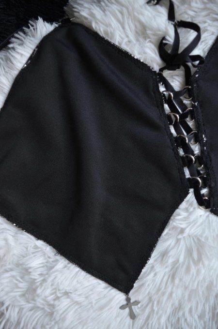 Haut dos-nu en tissu métallique côte de maille - ARMOR AMOR