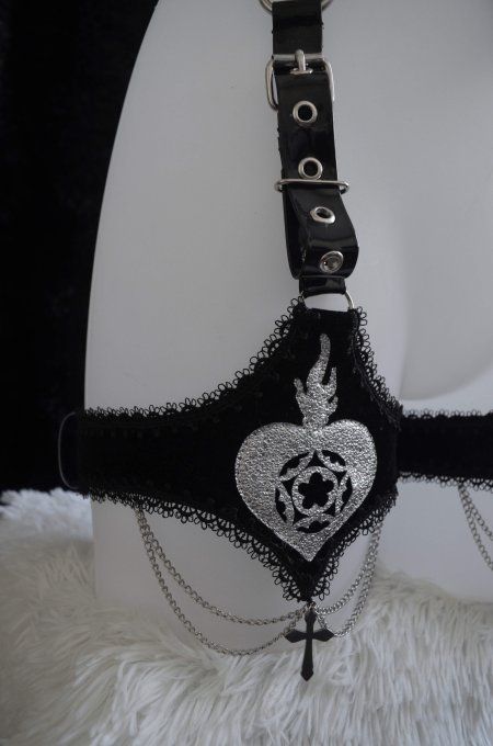 SET harnais et choker gothique inspiration cathédrale- AMOR ARMOR 